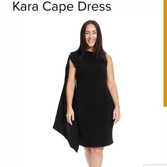 Leota Dresses & Skirts - Leota Kara Cape LBD size XL